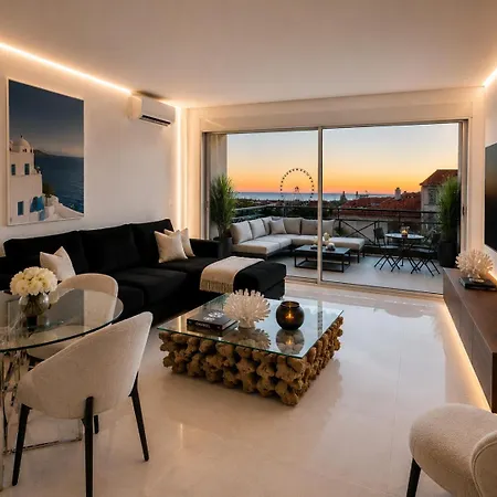 Nereo Riviera - Vue - Dernier Etage - 2 Terrasses - 5 Min Apartamento